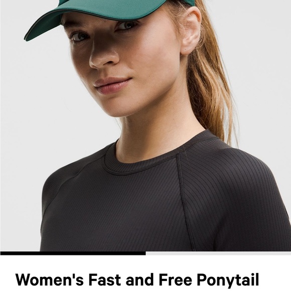 Women's Green Ponytail Cap - Picture 2 of 4